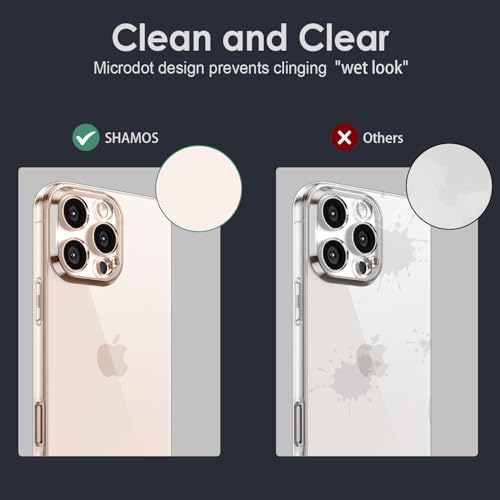 Shamo's Clear TPU Case for iPhone 16 Pro Max– with Camera Protection, Ultra Slim, Shockproof, Anti-Yellowing, Scratch-Resistant, Wireless Charging Compatible, Enhanced Grip (for iPhone 16 Pro Max) - size: For iPhone 16 Pro Max