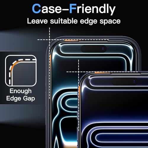 JETech Anti-Reflective 9H+ Screen Protector for iPhone 17 Pro, 2-Pack - size: iPhone 17 Pro