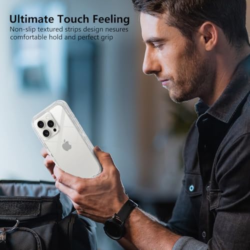 TUTUKII for iPhone 15 Pro Max Case Clear | Heavy Duty Shockproof, Anti-Drop, Anti-Yellow,Triple-Layer Transparent Protective Phone Cover, 6.7" - color: Clear, size: iPhone 15 Pro Max 6.7"