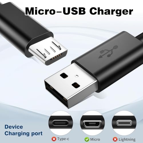 Micro USB Charger for Old Samsung S7 Edge 5V 1A USB Charging Block Micro-USB Cable 6FT Compatible Samsung Galaxy S7 Mini S6 Edge Plus S5 S4 S3 S2 S F Note 5 4 3 2 N7000 N7100 A7 A6 A6+ A5 A3 J7 J5 J3 - color: 2 × (5v1a black+micro usb cable)