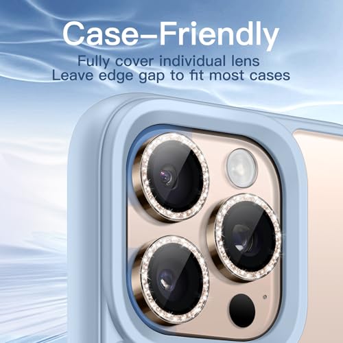 JETech Camera Lens Protector for iPhone 16 Pro/16 Pro Max, Desert Titanium - color: Desert Titanium