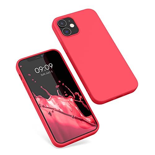 kwmobile Case Compatible with Apple iPhone 12 / iPhone 12 Pro Case - Soft Slim Protective TPU Silicone Cover - Awesome Pink - color: Awesome Pink