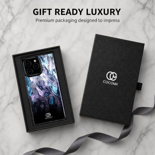 COCOMII Rectangle for iPhone 15 Pro Case, Black Real Mother of Pearl | Compatible with MagSafe Wireless Charging, Shockproof 10ft Drop Protection, Camera & Screen Protection, Premium Glossy Finish - color: Black Real Mother of Pearl, size: iPhone 15 Pro (