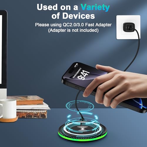 Wireless Phone Charger Samsung Fast Charging Pad for Samsung Galaxy S26/S25