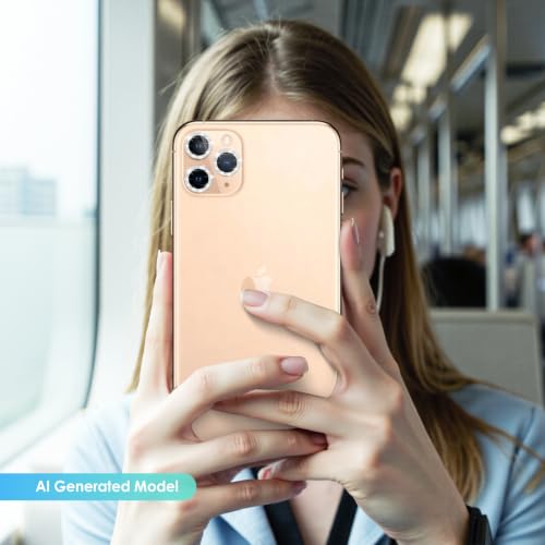 TENOC Camera Lens Protector for iPhone 11 Pro & 11 Pro Max, Silver Glitter - size: iPhone 11 Pro/11 Pro Max