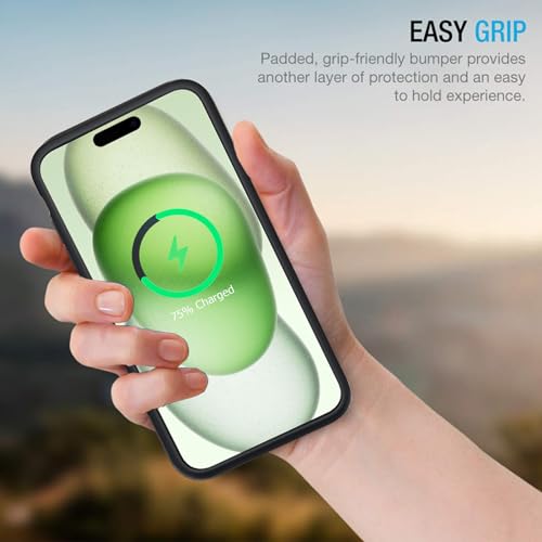 Battery Case for iPhone 15 Pro, Full Encircle 10000mAh High Capacity Rechargeable Portable Charger Case Extended Battery Pack for iPhone 15 Pro(6.1 inch) Wireless Charging Case with Carplay-Black - size: iPhone 15 Pro