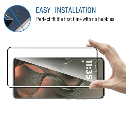 2 Pack 3D Compatible with Motorola Edge 2025/Moto Edge 60 Fusion/60 Pro Screen Protector,9H Tempered Glass Film,HD Clear Scratch Resistant,Bubble-Free for Moto Edge 2025 Screen Protector
