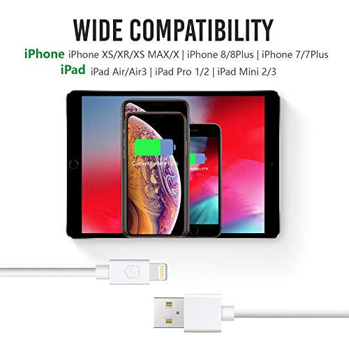 iPhone Charger 6Pack 3FT USB Lightning Cable Charging Cord Compatible with iPhone 14/13/12/12Pro/12ProMax/11/11Pro/11Pro MAX/XS/XS MAX/XR/X/8/8Plus/7/7Plus and More