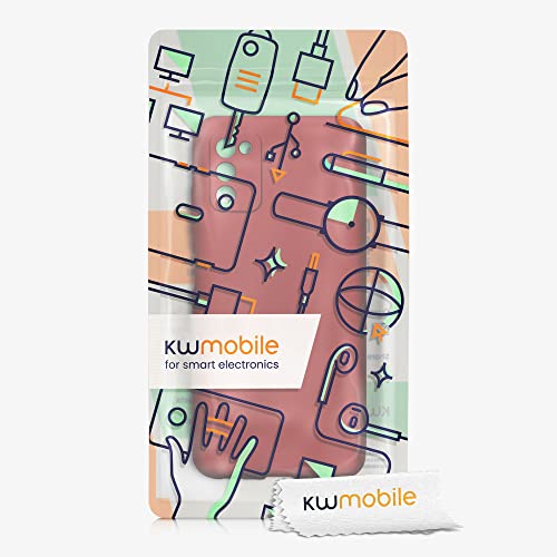 kwmobile Case Compatible with Samsung Galaxy A03s Case - Soft Slim Metallic TPU Silicone Cover - Metallic Dark Red - color: metallic dark red
