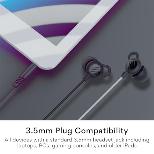 MEE audio SleepTones Wired Sleep Earbuds 3.5mm Plug for Side Sleepers with Lightweight Low-Profile Silicone Earpieces, Noise Reduction Sleeping Headphones with Built-in Mic, & Volume Controls - size: 1-Pack