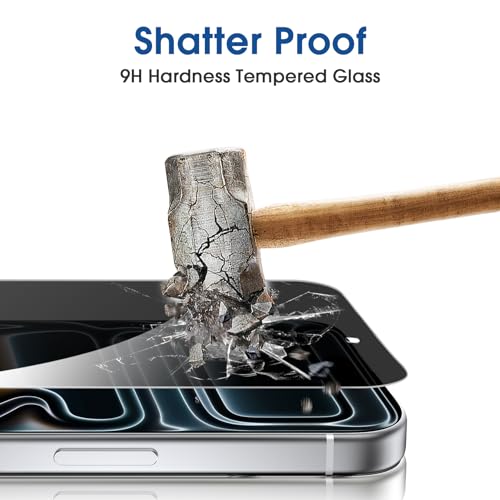 amFilm OneTouch for iPhone 17 Pro Privacy Screen Protector 6.3'' 2025 - size: 17P-6.3”