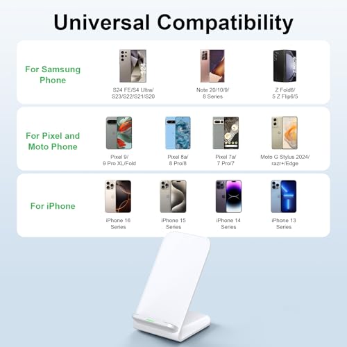Pixel Wireless Charger Stand for Google Pixel 11/10 Pro XL 10a 9 Pro 8a 7A - color: 1-pack White