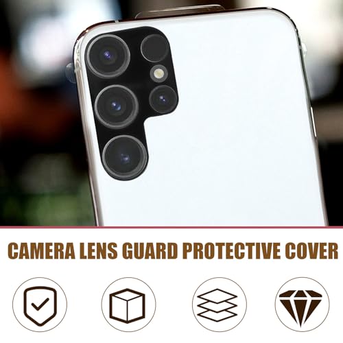 Luxshiny 4pcs Ultra Tempered Camera Lens Protector for Compatible Ultra Anti-scratch Film with High Hardness and Adhesive Easy Installation Lens Protection Cover