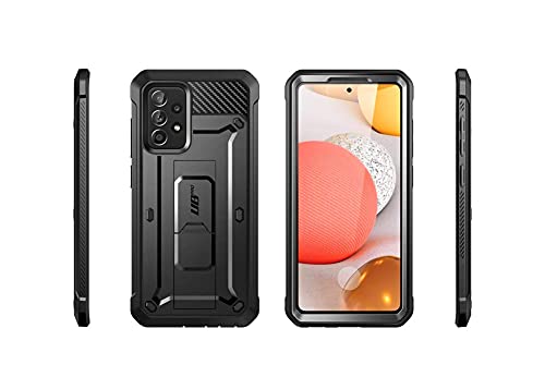 SUPCASE for Samsung Galaxy A52 4G / 5G, A52s 5G Case with Kickstand, Black | Built-in Screen Protector, Belt Clip, Heavy Duty Shockproof Rugged Design, Military-Grade Protection, Unicorn Beetle Pro - size: Galaxy A52 5G