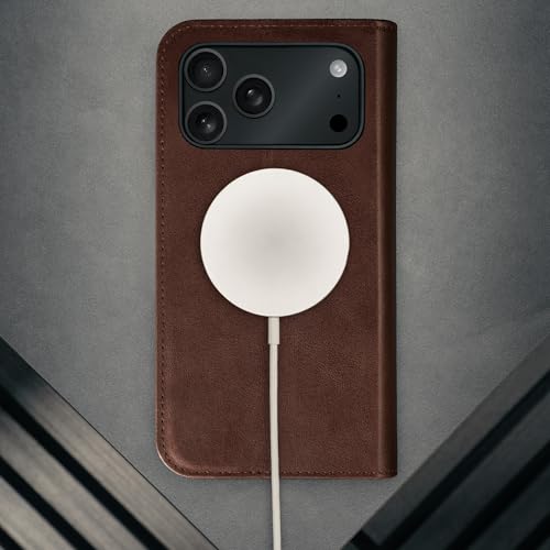 TORRO Leather Case Compatible with iPhone 17 Pro Max 6.9" 2025 - Premium Leather Wallet Flip Case with Kickstand and Card Slots (Compatible with Official MagSafe Chargers) - Dark Brown - color: Dark Brown, size: iPhone 17 Pro Max