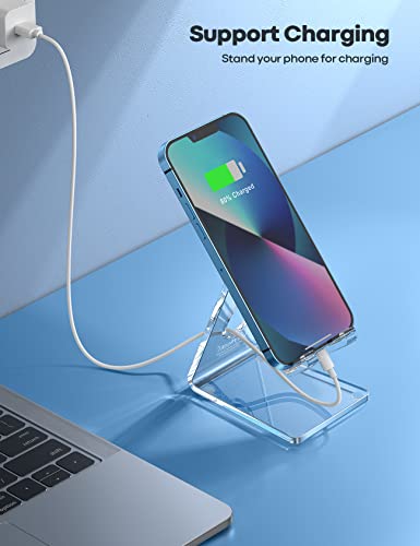 Lamicall Clear Cable Clips & Phone Stand