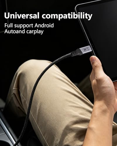 Long USB C to USB C Cable 20ft/6m, USB C 3.2 Gen 2x2 Cable, USB C Video Cable 8K@30Hz & 4K@120Hz, 100W Fast Charging, 20Gbps Data Transfer Compatible with Thunderbolt 4/3, SSD, Display Monitor - size: 20ft