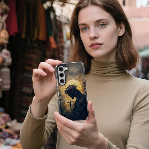 CARLOCA Case for Samsung Galaxy S23,Faith Inspired Christians Scripture Design Hybrid Dual Protection Soft TPU + Hard PC,Shockproof Anti-Scratch Cover Men Women Stylish Protective Phone Case - color: Faith Inspired Christians Scripture, size: Galaxy S23