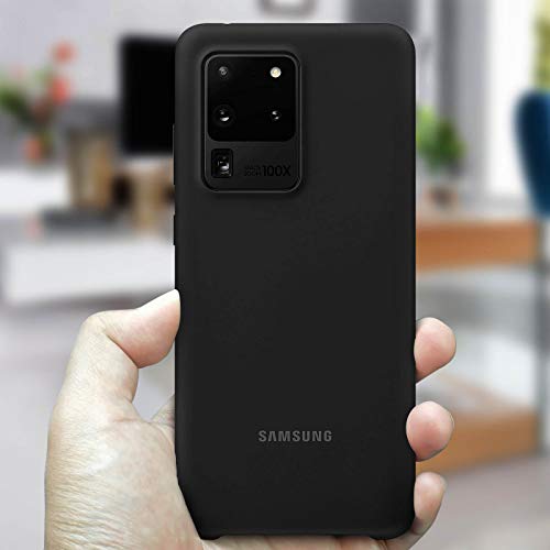 Samsung Original Galaxy S20 Ultra 5G Silicone Cover/Mobile Phone Case - Black - color: Black, style: S20 Ultra 5G