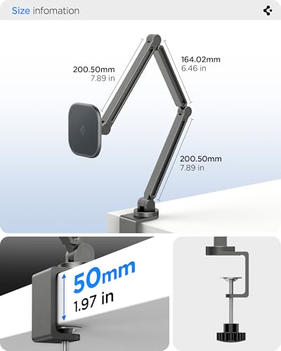 Spigen OneTap Clamp Tablet Stand, Magnetic Multi-Angle - size: Clamp Tablet Stand