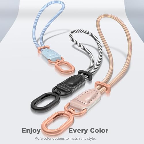 SURPHY Phone Wrist Strap, Keychain Wristlet, Phone Lanyard with Tether Tab - color: Black
