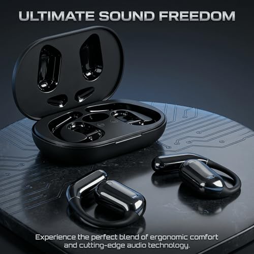 HAUSBELL Open Ear Wireless Earbuds Bone Conduction Headphones 80H Sports