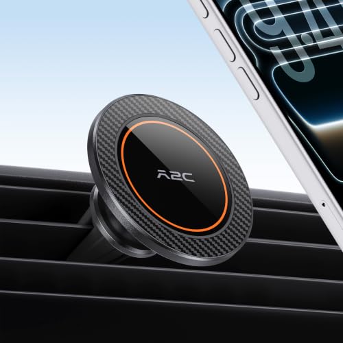 A2C for MagSafe Car Mount, One-Piece Magnetic Phone Holder for Car Vent