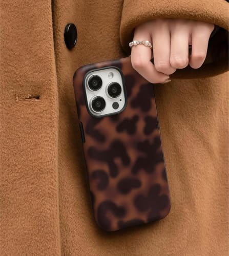 for iPhone 16 Pro Case with Tortoise Leopard Print Trendy Animal Pattern Dual-Layer Shockproof Drop Protection Tough Phone Cover - size: iPhone 16 Pro