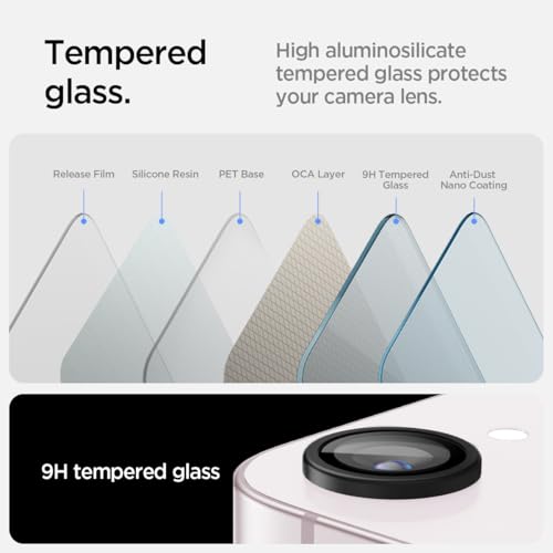 Spigen Camera Lens Protector for iPhone 16e/17e - Black
