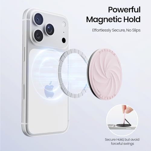ORNARTO Vortuxe for MagSafe Phone Grip with Kickstand, Chalk Pink - color: Chalk Pink