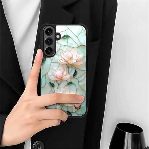 for Samsung Galaxy S26Plus Case,Soft Silicone Shockproof Bumper Camera Protection Phone Case-Glazed Stone Lotus - color: Glazed Stone Lotus, size: Samsung Galaxy S26Plus