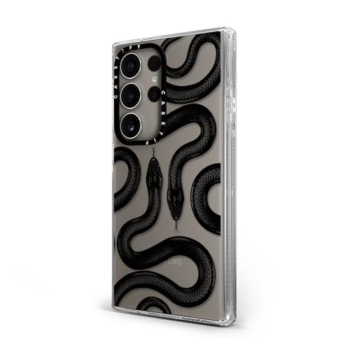 CASETiFY for Galaxy S24 Ultra Case - Impact Clear | Not Yellowing | 6.6 ft. Drop Protection | Black Kingsnake | Clear - color: Black Kingsnake, size: Galaxy S24 Ultra