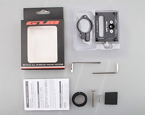 GUB G-85 Bike CNC Phone Holder 4.2-7.0 inch Phone Mount Support GPS Case Bicycle Motorcycle Handlebar Extender-Black
