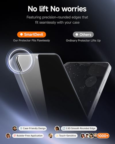SMARTDEVIL 3 Pack for Samsung Galaxy S26 Plus Screen Protector - size: For Samsung Galaxy S26 Plus 6.7 inches