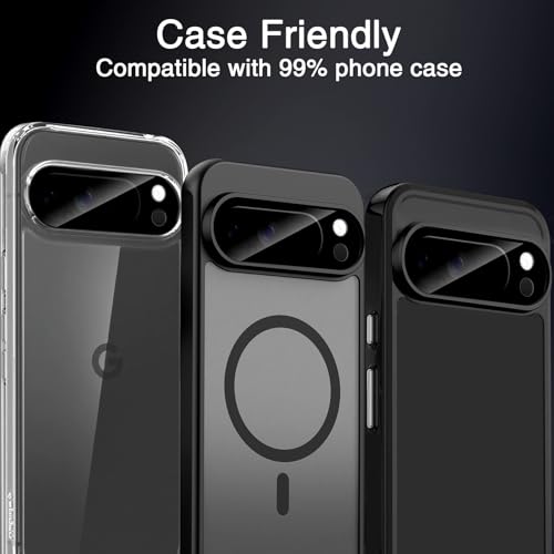 Wiaocit Tempered Glass Camera Lens Protector for Google Pixel 10 Pro XL - color: Google Pixel 10 Pro XL-Black
