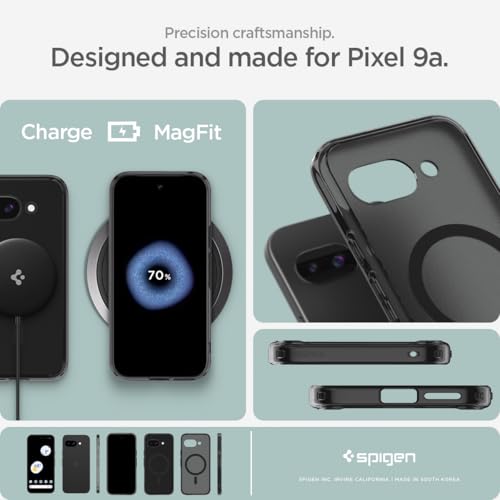 Spigen Ultra Hybrid MagFit for Pixel 9a Case, Frost Black - color: Mag Frost Black, size: Pixel 9a