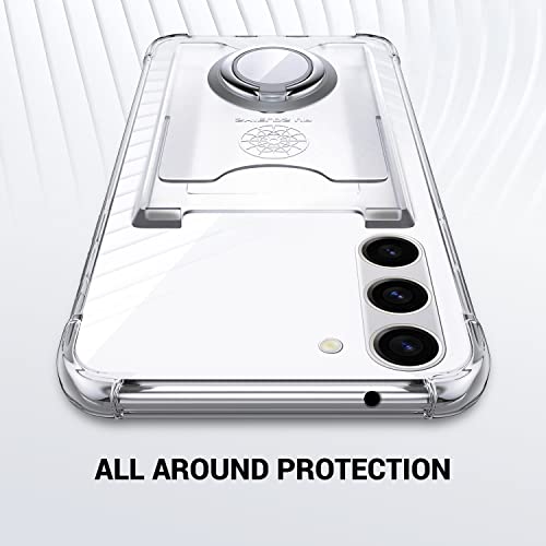 Shields Up for Samsung Galaxy S23 Plus Case with Card Holder Stand, Clear - color: Clear, size: Galaxy S23 Plus
