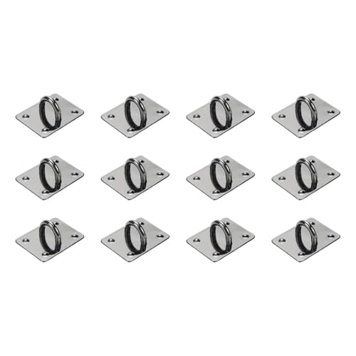 12Pcs Phone Charm Hook Adhesive (Black, Square Shaped) - style: Square Shaped, Black