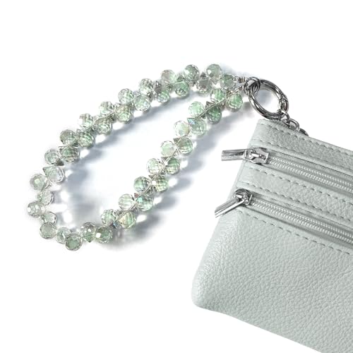 TENOC Beaded Phone Wrist Strap, Green - color: A-green