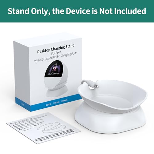 HomeMount Stand for Spot, iPhone & Earbuds with USB Ports, White - color: White