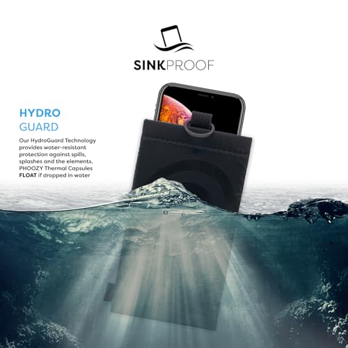 PHOOZY Apollo II Thermal Phone Case with NASA-Derived Technology - Extends Battery Life 4X in Hot or Cold Weather - Military Grade 8-Foot Drop Protection Insulated Pouch - Large Black - color: Apollo II Blackout, size: LARGE