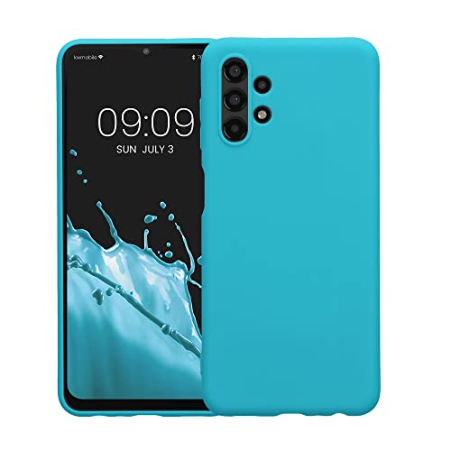 kwmobile Case Compatible with Samsung Galaxy A13 4G Case - Soft Slim Protective TPU Silicone Cover - Cool Glacier - color: Cool Glacier, size: Galaxy A13 4G