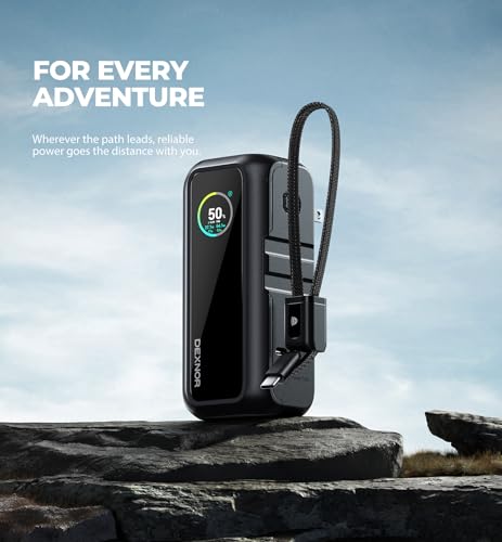 Dexnor 3-in-1 Portable Charger Power Bank 15,000mAh 65W with AC Wall Plug