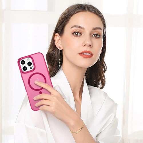 BENTOBEN Magnetic for iPhone 16 Pro Max Case,(Compatible with MagSafe) (Military Grade Drop Protection) Slim Translucent Matte Shockproof with Anti-Fingerprint Phone Case 6.9",Light Plum - color: Light Plum
