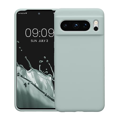 kwmobile Case Compatible with Google Pixel 8 Pro Case - TPU Silicone Phone Cover with Soft Finish - Cool Mint - color: Cool Mint, size: Pixel 8 Pro