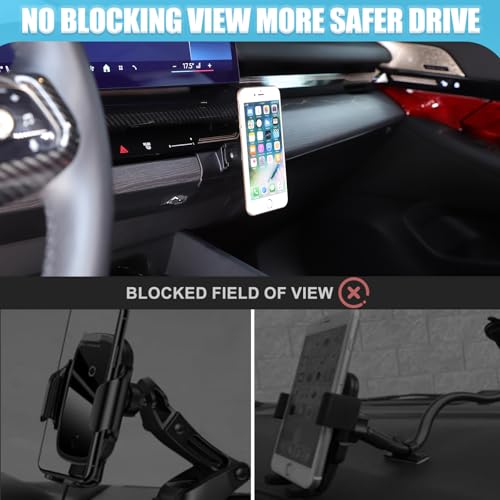 Car Phone Holder for 2024-2026 BMW 5 Series i5 G60 G68 530i 540i Accessories Magnetic 360 Rotatable Centre Console Air Vent Fixed Mobile Phone Mount Holder for Car Fit for iPhone Android Smartphones