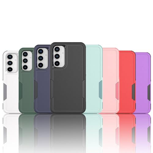 for Samsung Galaxy A35 5G Case: Dual Layer Protective Heavy Duty Cell Phone Cover Shockproof Rugged with Screen Protector - Military Protection Bumper Tough - Samsung Galaxy A35 5G 2024, Black - color: Black (PC) + Black (TPU)