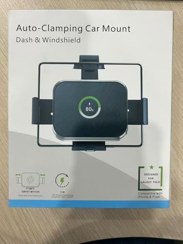Dual Coil Wireless Car Charger Mount for Galaxy Z Fold Series