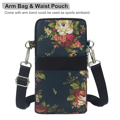 JANKS Small Crossbody Bags for Women Mini Cell Phone Purses Handbag Shoulder Bag - color: 013 Flower