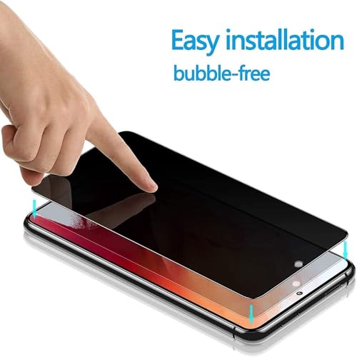 Privacy Screen Protector Tempered Glass for Samsung Galaxy S24 FE - Scratch Resistant Protective Film - Easy Installation Edge to Edge Protection - Bubble Free - size: Galaxy S24 FE